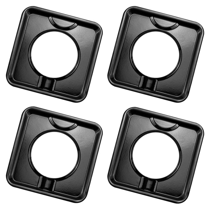 Beaquicy SGP-400 Square Gas Range Burner Drip Pan Porcelain Basics 101 for WP786333 - new
