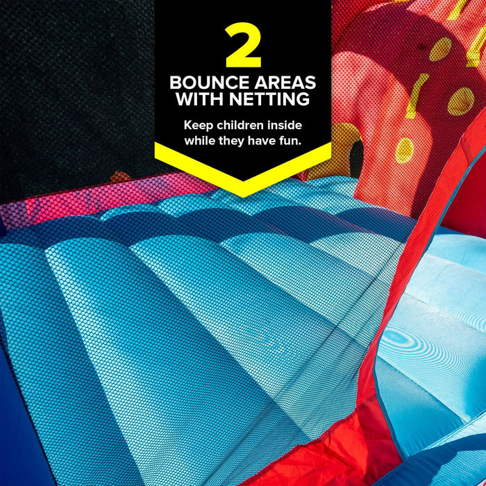 My 1st Jump N Play Rainbow Bounce House - use_like_new