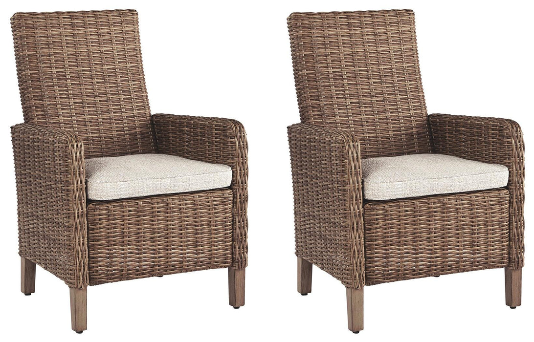 Beachcroft Beige Arm Chair With Cushion (Priced Per Item, Must Order 2, 4, 6, or 8)