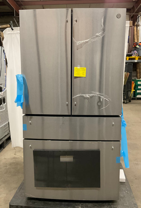 GE Profile Standard-Depth 28.7-cu ft 4 -Door 36-in Wide Smart Compatible French Door Refrigerator with Ice Maker with Water Dispenser ( Fingerprint-resistant Stainless Steel ) ENERGY STAR Certified - display_model