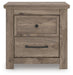 Keithland Brown Two Drawer Night Stand