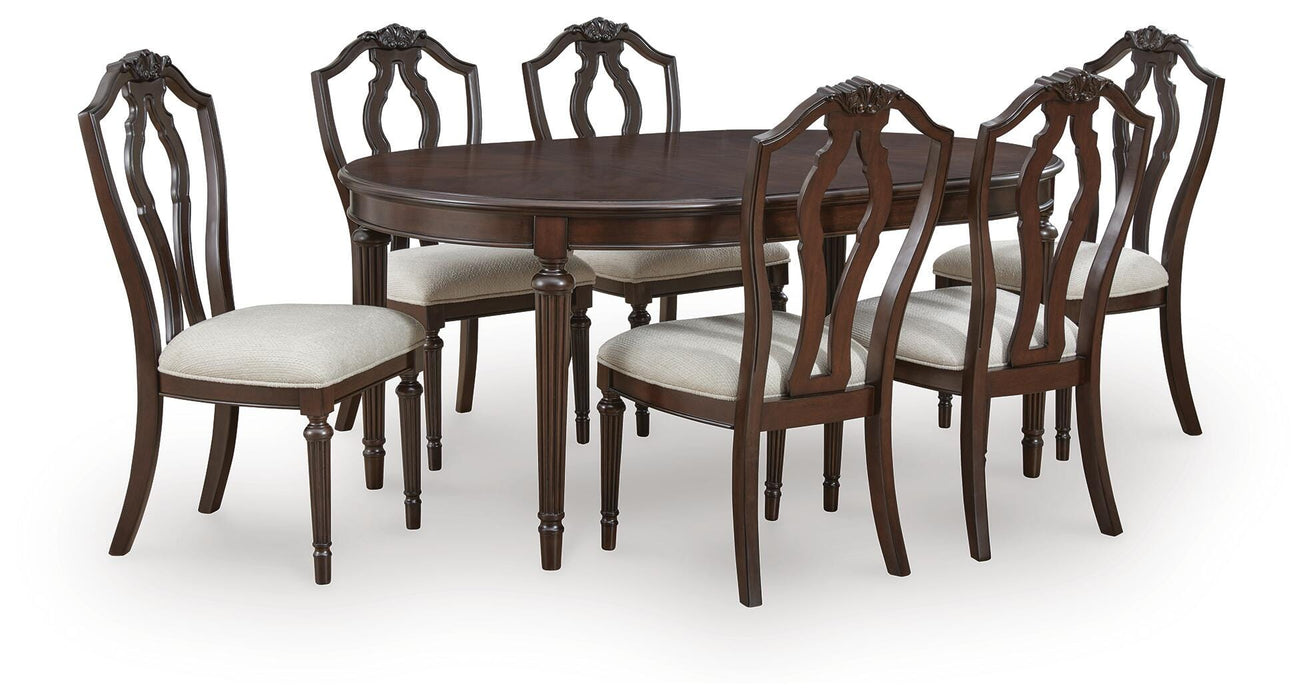 Lavinton Brown Lavinton Dining Table and 6 Chairs