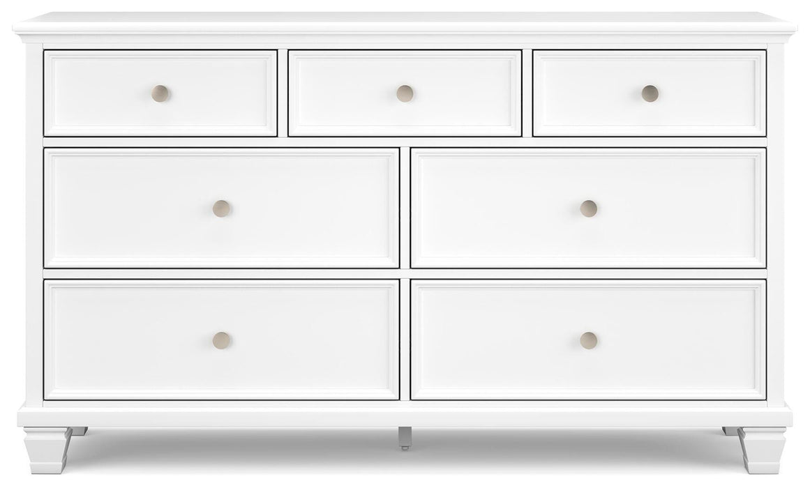 Fortman White Bedroom Furniture Pieces