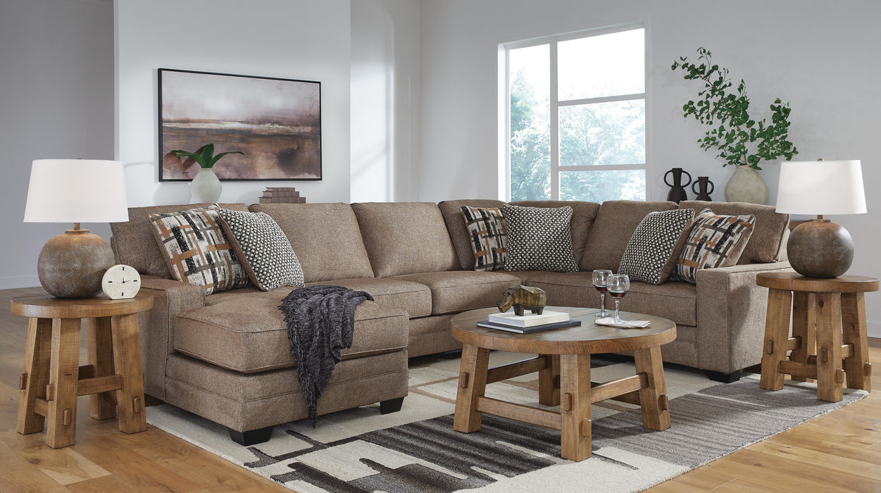 Cannonbrook Nutmeg Cannonbrook 3-Piece Sectional with Chaise
