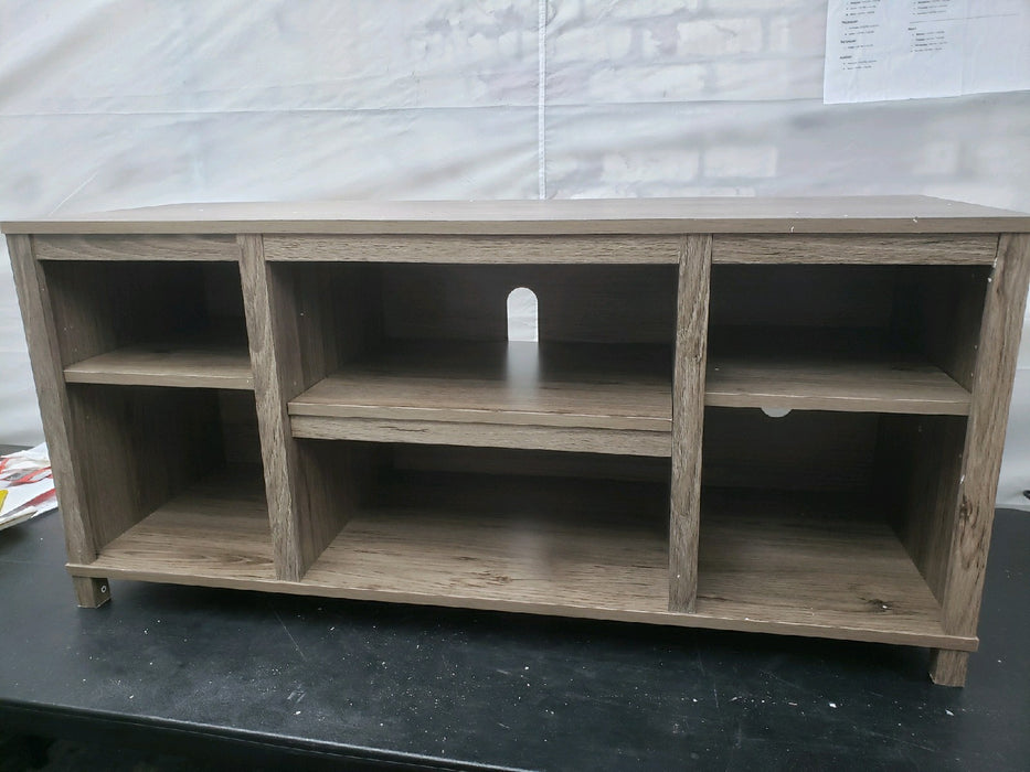 Mainstays Parsons TV Stand for TVs up to 50", Canyon Walnut - new