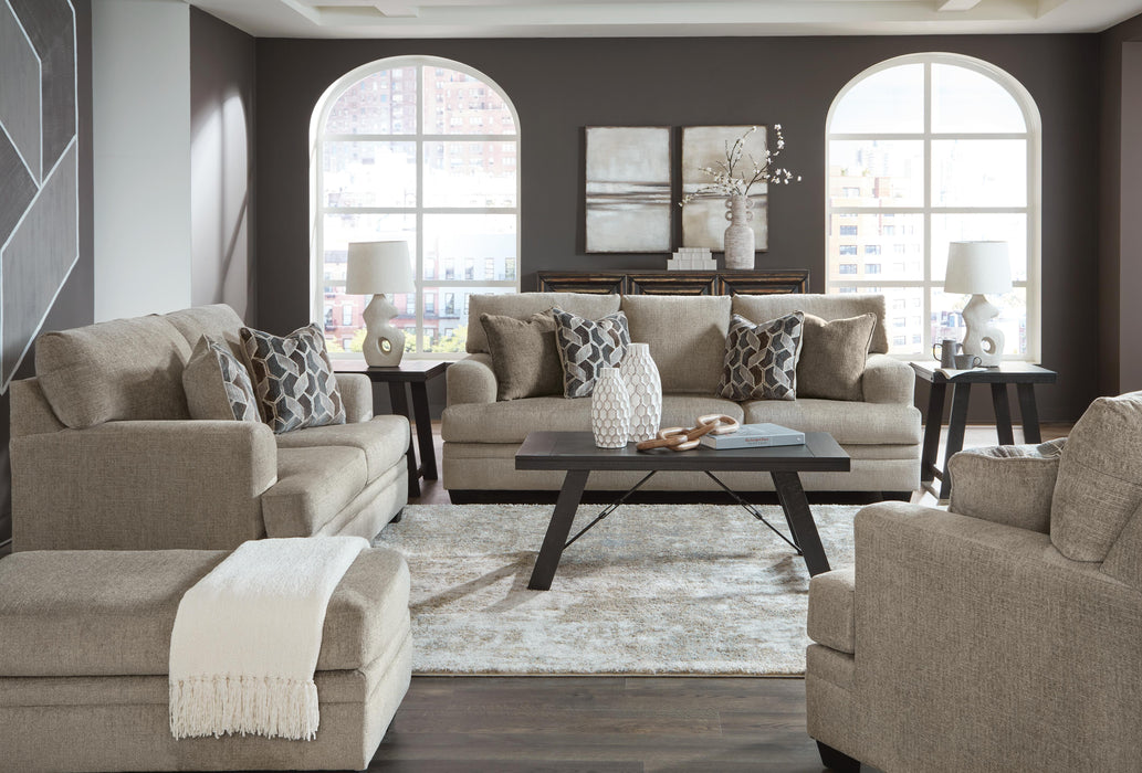 Stonemeade Taupe Stonemeade Sofa, Loveseat, Chair and Ottoman