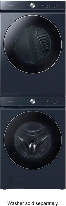 Samsung - BESPOKE 7.6 Cu. Ft. Stackable Smart Electric Dryer with Steam and AI Optimal Dry - Brushed Navy - Open Box - fair - new