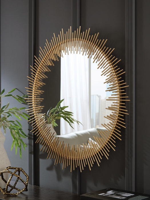 Wainport Gold Finish Accent Mirror