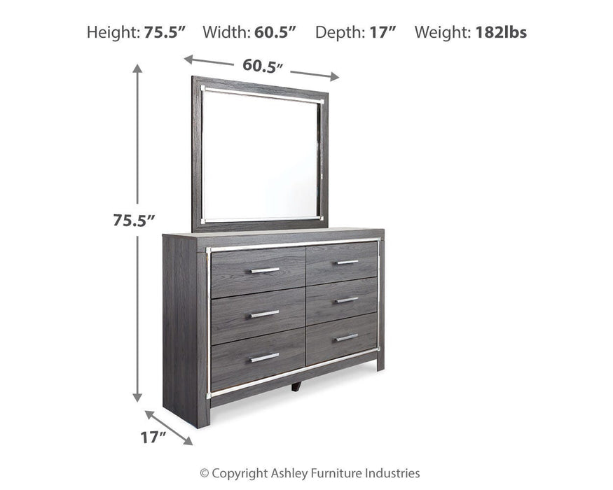 Lodanna Gray Lodanna Dresser and Mirror