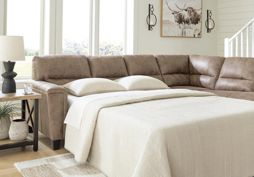 Navi Fossil Navi 2-Piece Sectional Chaise Sleeper Sofa
