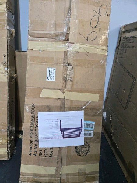 PrimaSleep 18 Inch Tall Metal Bed Frame/Dura Steel Slat/Anti-Slip Support/No Box Spring Needed Black/Twin, - open_box