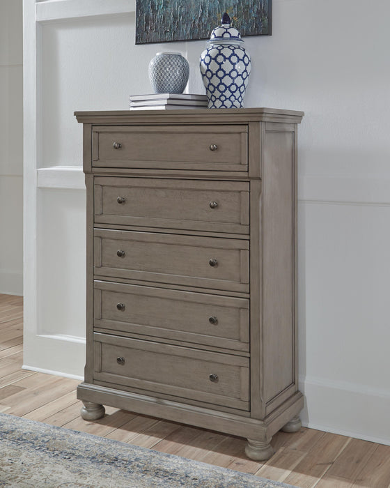 Lettner Light Gray Bedroom Furniture Pieces