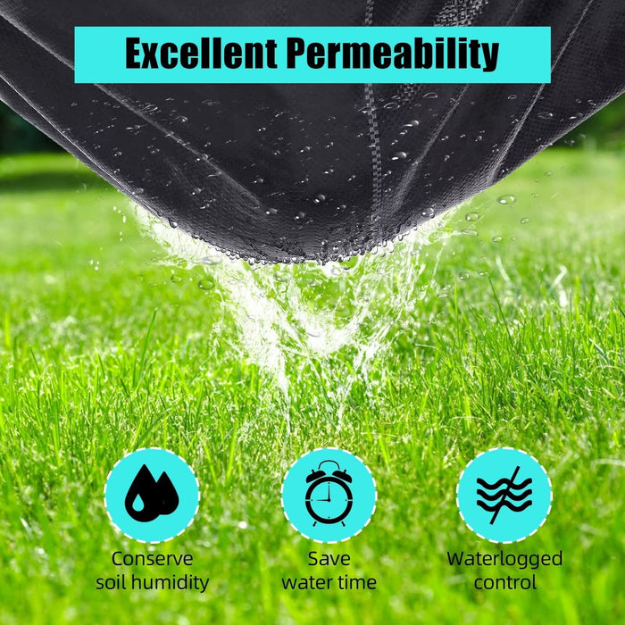 6 x 300 ft Weed Barrier Landscape Fabric, Heavy Duty Premium 3.2oz Weed Blocker Fabric Garden Bed Cover, Easy Setup & Superior Weed Control, Eco-Friendly & Convenient Design - open_box