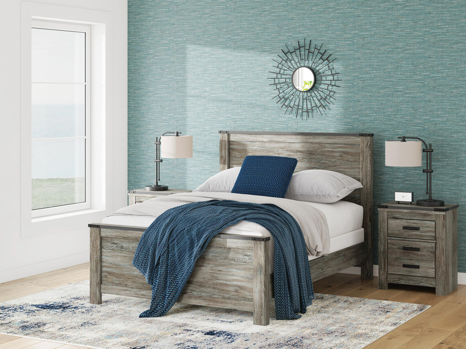 Frandern Black/Gray Frandern Queen Panel Bed