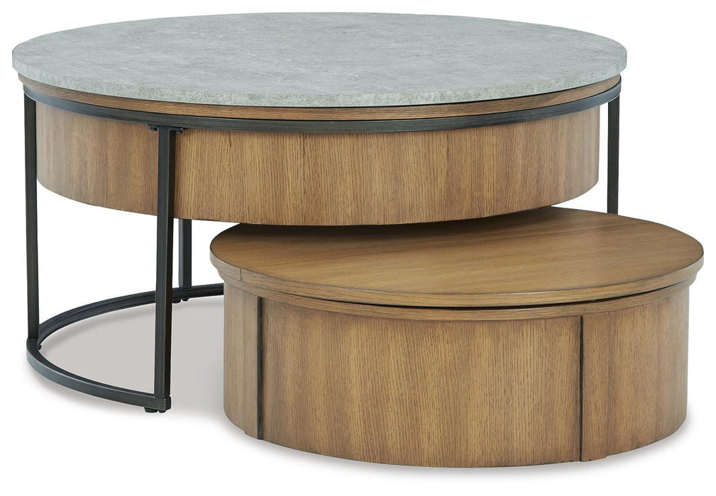 Fridley Gray/Brown/Black Nesting Cocktail Tables (Priced Per Item, Must Order 2, 4, 6, or 8)