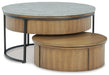 Fridley Gray/Brown/Black Nesting Cocktail Tables (Priced Per Item, Must Order 2, 4, 6, or 8)