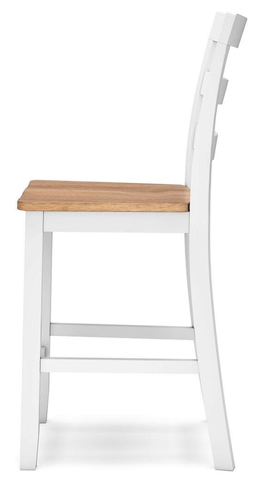 Gesthaven Natural/White Gesthaven Counter Height Barstool