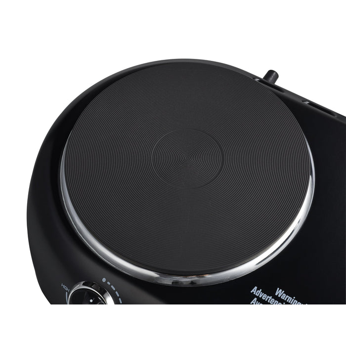 Mainstays Double Burner, 1800 W, Black Electric Cooktop, 1 Each, Assembled Product - used_marks_scratches