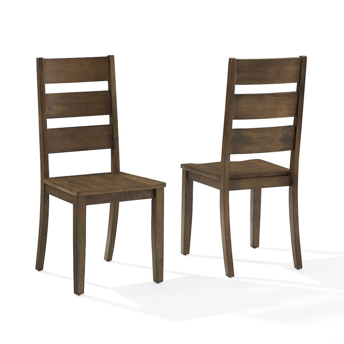 Crosley Furniture Joanna 2-Piece Ladder-Back Dining Chair Set- 2 Ladder-Back Chairs - new