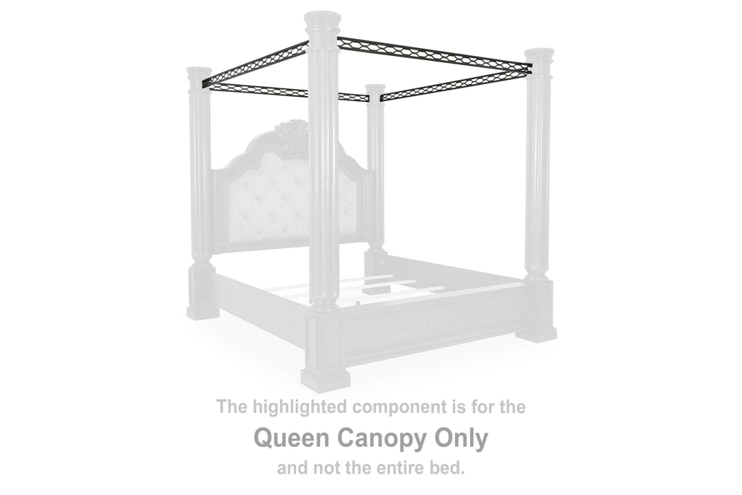 Maylee Dark Brown Queen Canopy