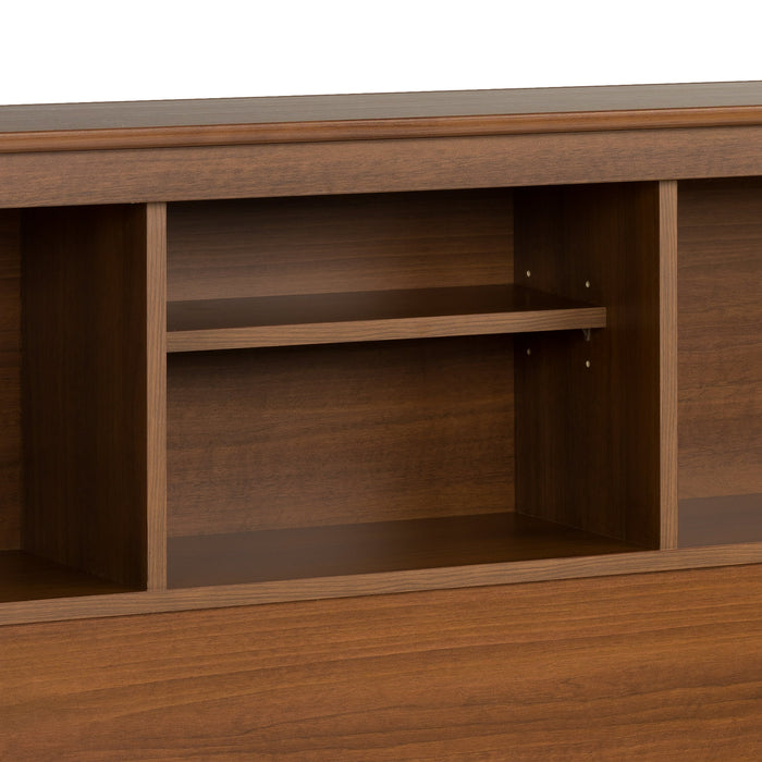 Prepac Monterey Cherry Full/Queen Bookcase Headboard - open_box