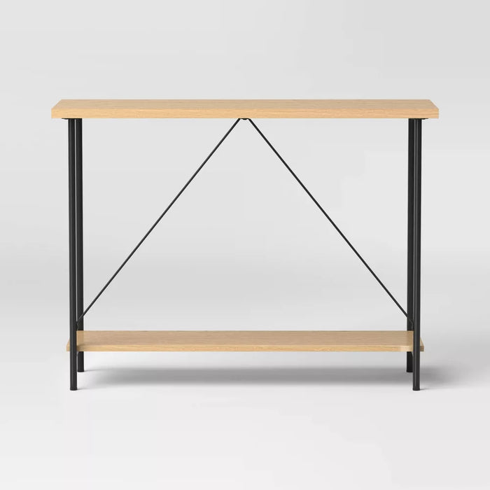 Wood and Metal Console Table Natural - Room Essentials™