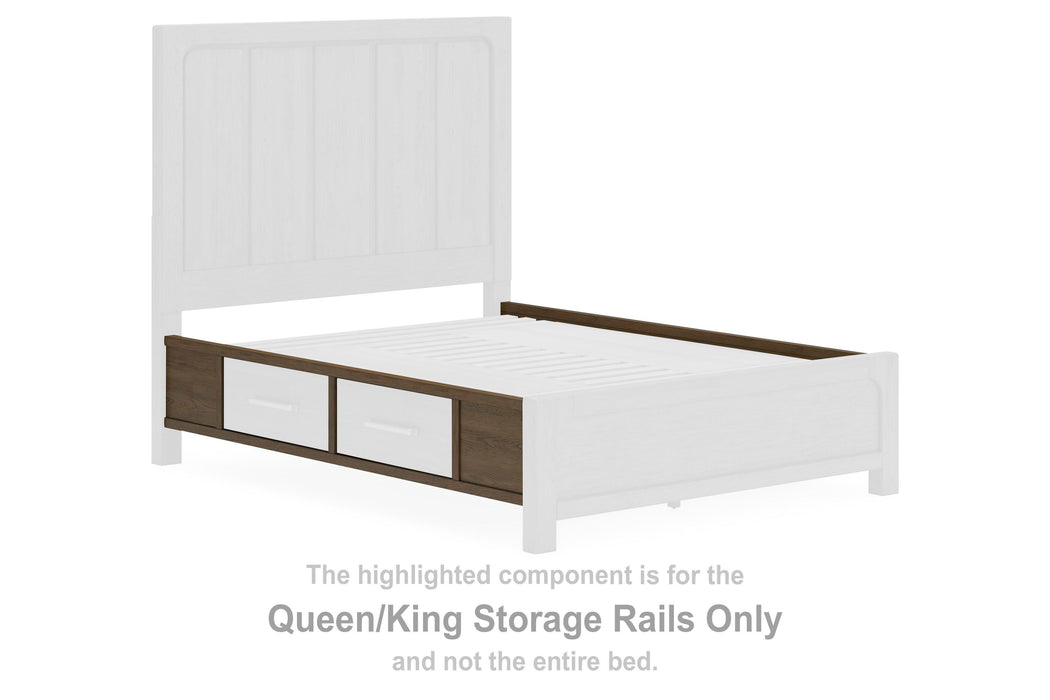 Cabalynn Light Brown Queen/King Storage Rails