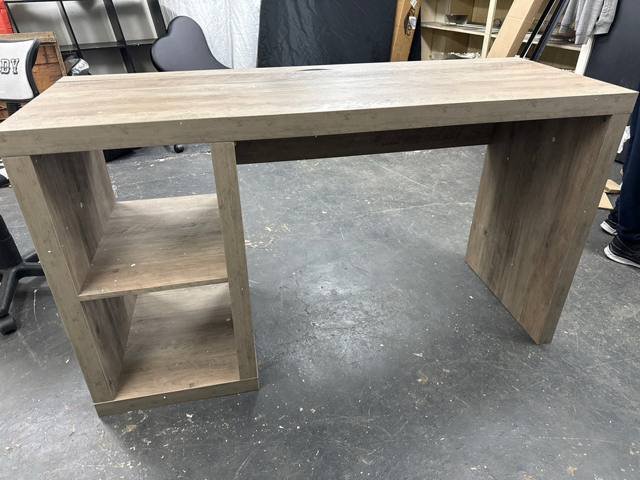 Better Homes & Gardens Cube Storage Office Desk, Rustic Gray - new