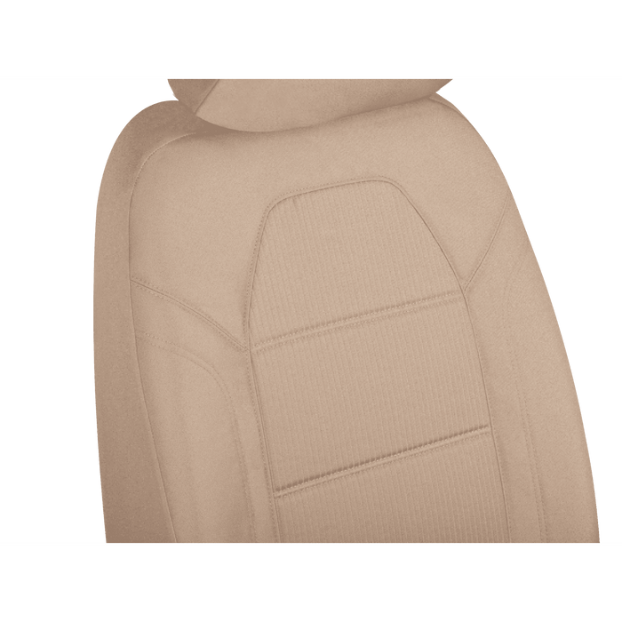Auto Drive 2 Piece Truck Seat Cover Santos, Jacquard Tan - Universal Fit, 2202SC305 - open_box