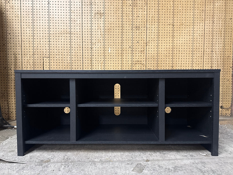 Mainstays Parsons TV Stand for TVs up to 50", Black Oak - new