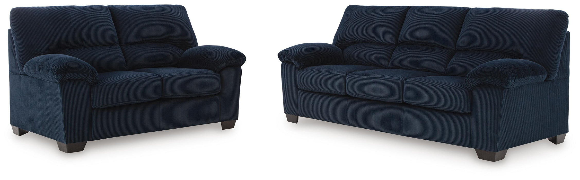 SimpleJoy Navy SimpleJoy Sofa and Loveseat