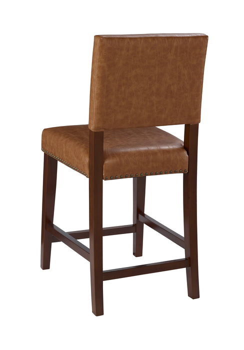Linon Brook, Caramel Counter Stool, 19"W x 22"D x 40.5"H, Carmel, Counter Height - new