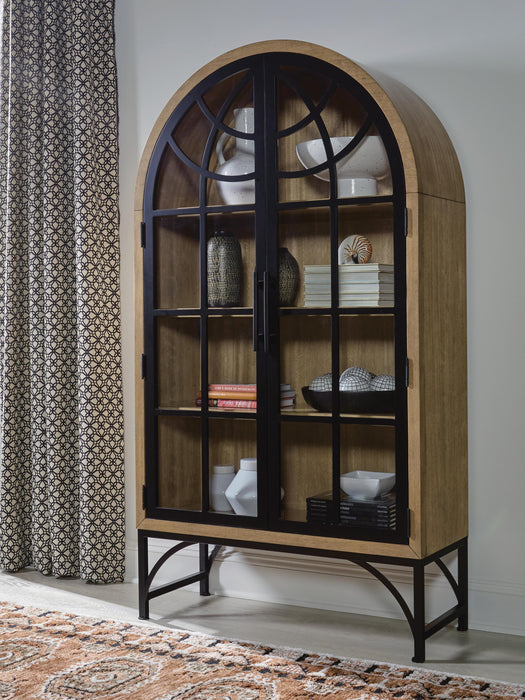 Gwenwich Natural/Black Accent Cabinet
