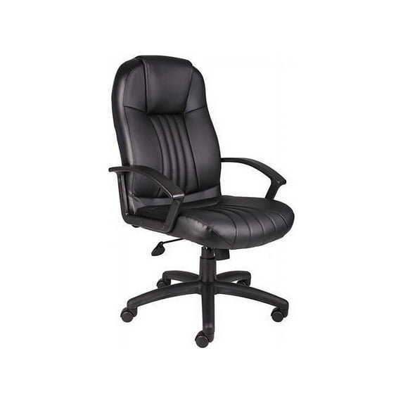 Boss Office Products Modern Executive Office Chair with Casters, Black - new
