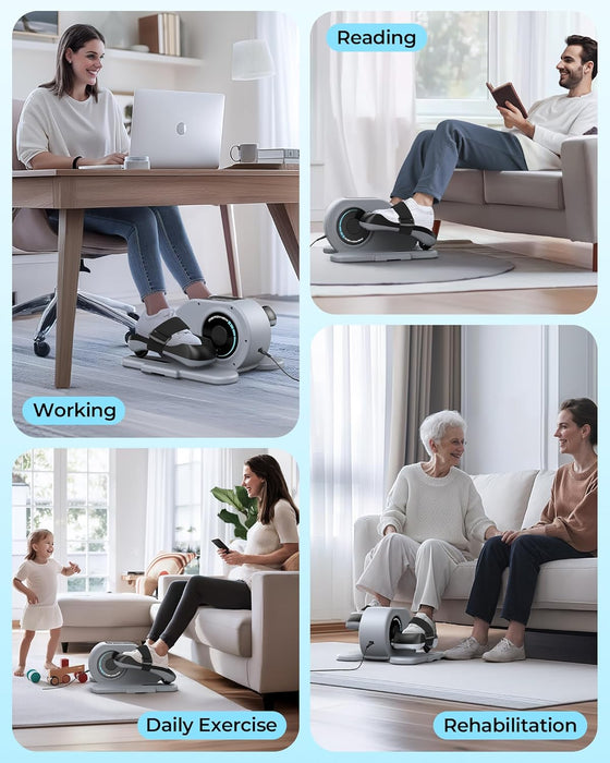 REPOWER Under Desk Ellipticals Electric, Ellipse Leg Exerciser for Seniors Fully Assembled -
