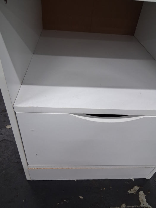 Build Your Own Furniture Kids Nightstand with Drawer, White - open_box