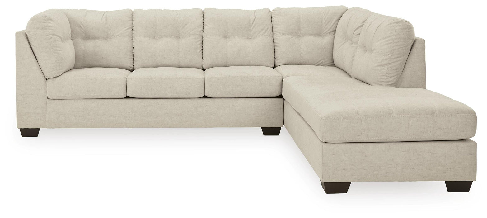 Falkirk Parchment Falkirk 2-Piece Sectional with Chaise