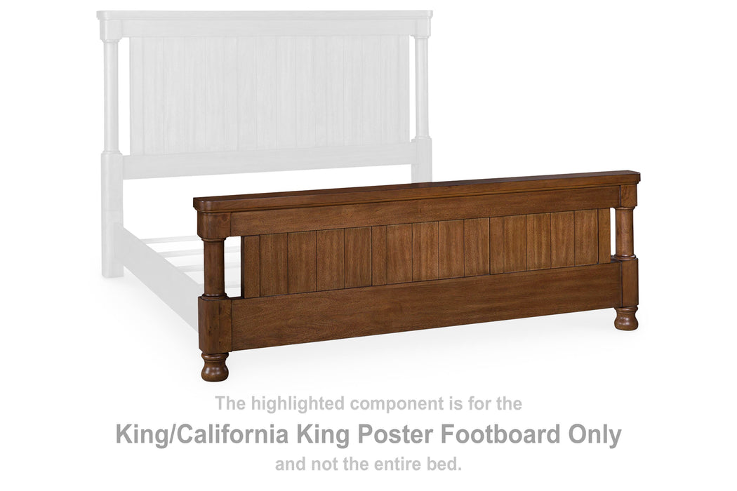 Chadworth Brown King/Cal King Poster Footboard