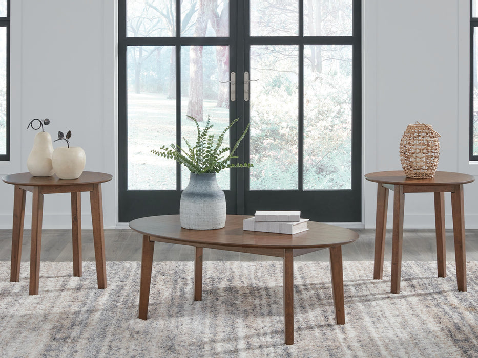Gordonay Brown Occasional Table Set (3/CN)