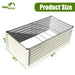 SnugNiture 6x3x2 ft Galvanized Metal Raised Garden Bed, Large Outdoor Planter Box for Vegetables & Flowers, White