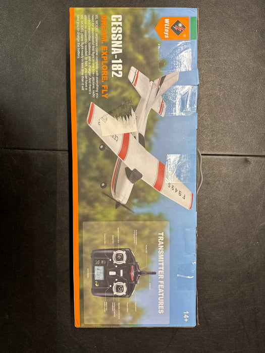 WLtoys 2.4G F949 LCD Version RC Airplane Cessna 182 3D6G 3Ch Fixed Wing Plane Outdoor Drone RTF With Gyroscope And Night - new