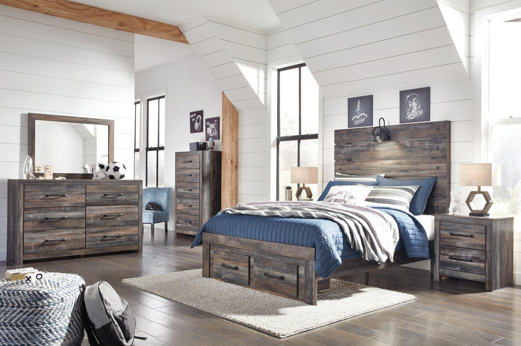 Drystan Multi Drystan Full Panel Bed with 2 Storage Drawers