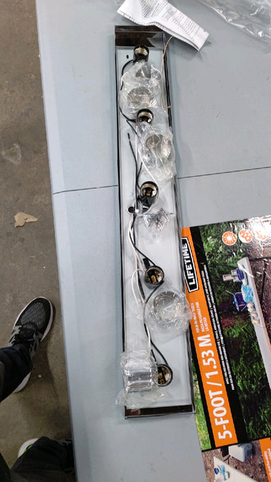 Volume Lighting V1025-3 5-Light Bath Bracket, Chrome Vanity Light - open_box
