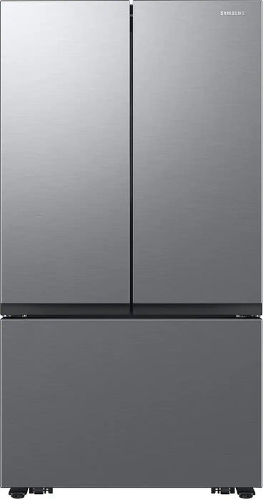 Samsung - 27 cu. ft. 3-Door French Door Counter Depth Smart Refrigerator with Dual Auto Ice Maker - Stainless Steel - display_model