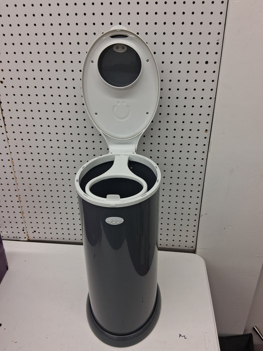 Ubbi Stainless Steel Diaper Pail, Odor Locking, No Special Bag Required, Award-Winning, Registry Must-Have, Slate - new