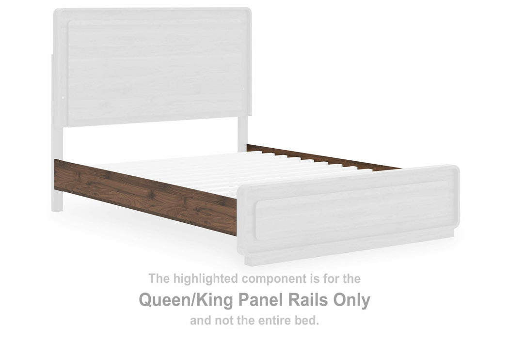Hollinaze Walnut Brown Queen/King Panel Rails