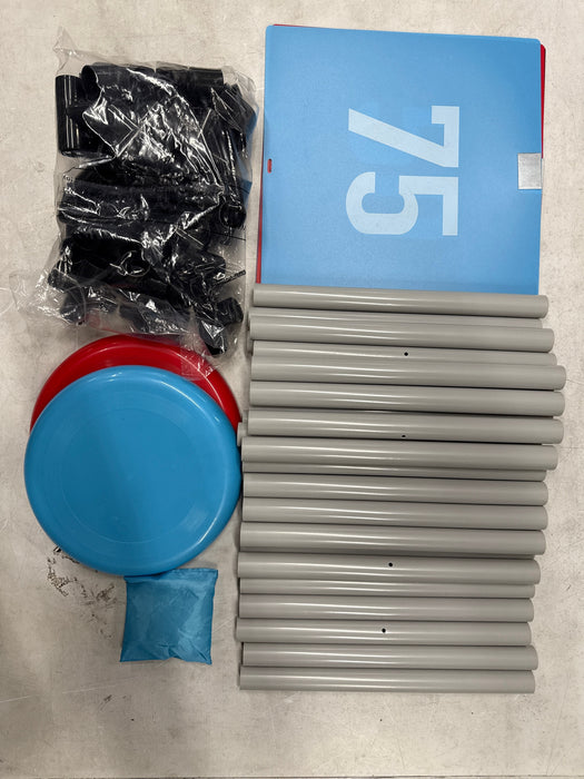 2-in-1 Target Toss, Outdoor Disc & Beanbag Game, Plastic Breakaway Target, for Ages 3 and up, by MinnARK - new