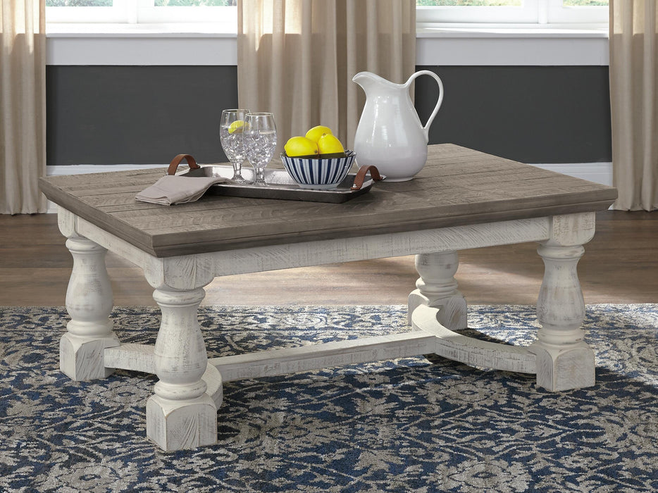 Havalance Gray/White Rectangular Cocktail Table