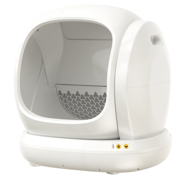 Osoeri 75L Smart Automatic Self-Cleaning Cat Litter Box, APP Control/Integrated Safety Protection,White - new