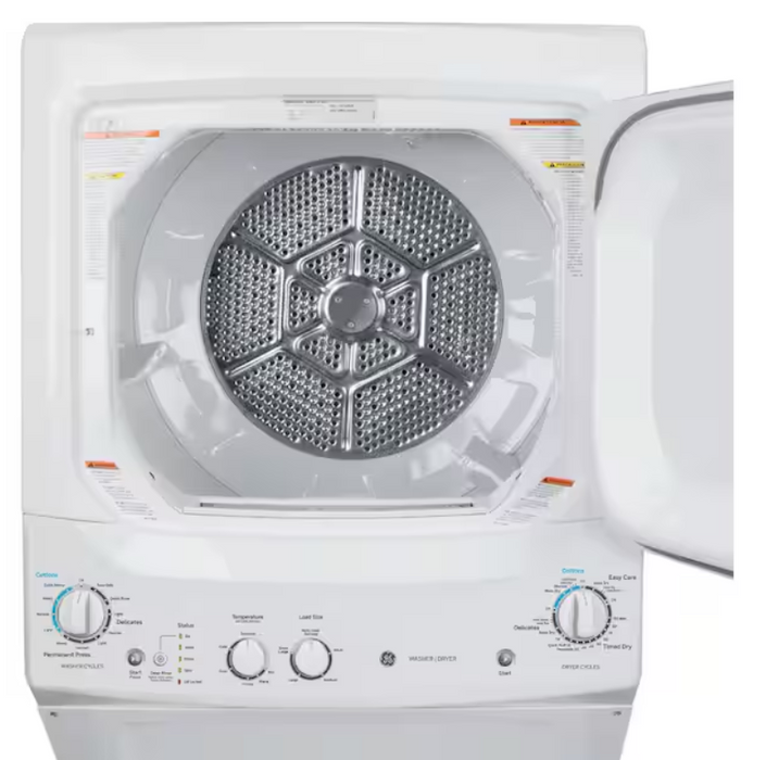 GE 3.8 cu. ft. Washer 5.9 cu. ft. Electric Dryer Combo in White - new